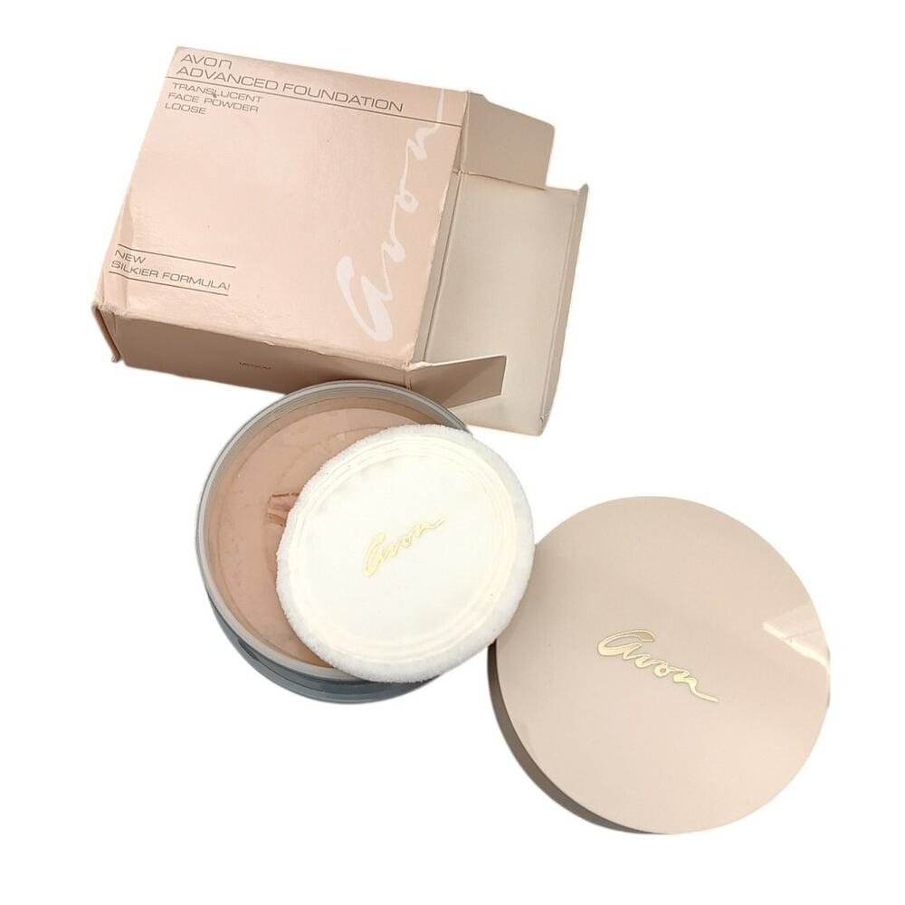 Avon Advanced Foundation Medium Translucent Loose Face Powder 0.75oz NEW Vintage